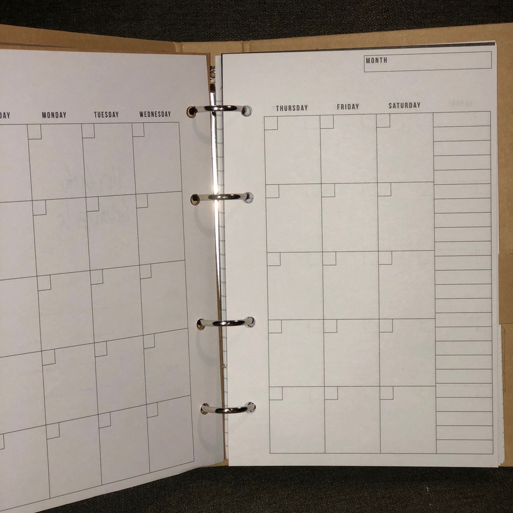 🍍 mini planner binder